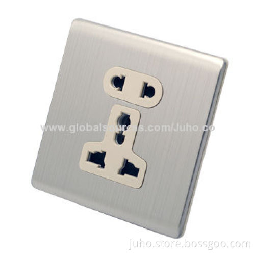 10A electric wall socket, five pin multi-function electrical socket, UK standard